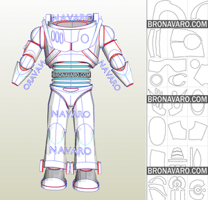 Buzz Lightyear Armor Pepakura