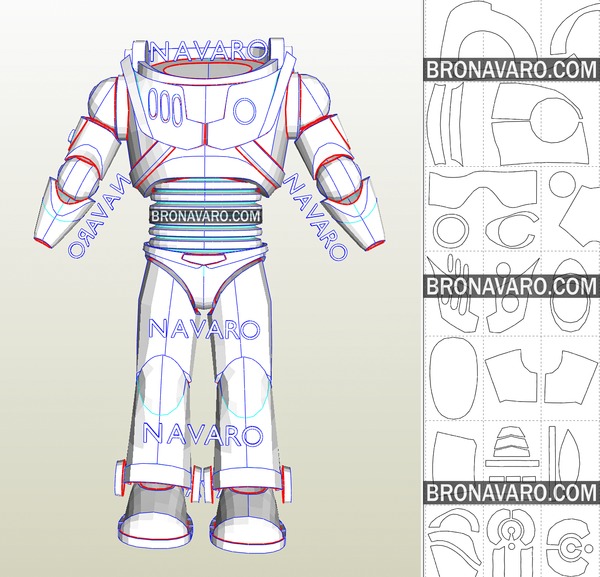 Load image into Gallery viewer, Buzz Lightyear Armor Pepakura