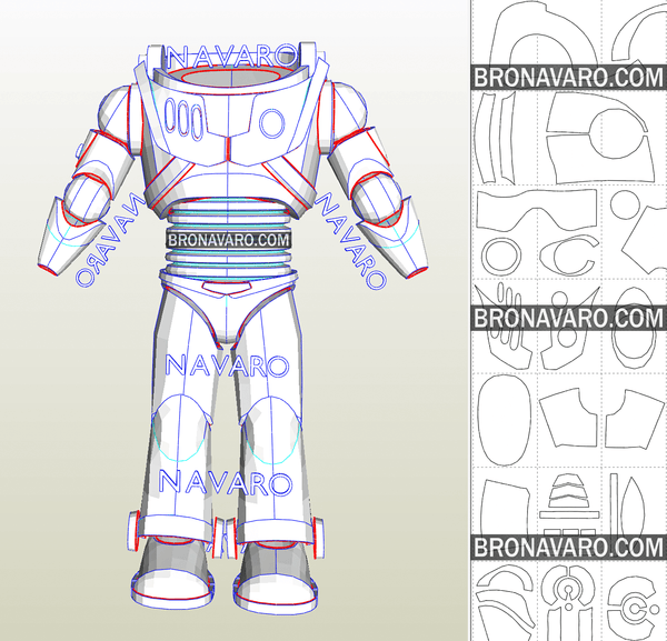 Load image into Gallery viewer, Buzz Lightyear Armor Pepakura