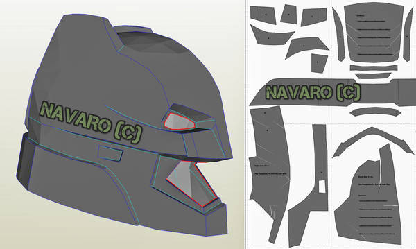 Load image into Gallery viewer, bvs helmet pattern