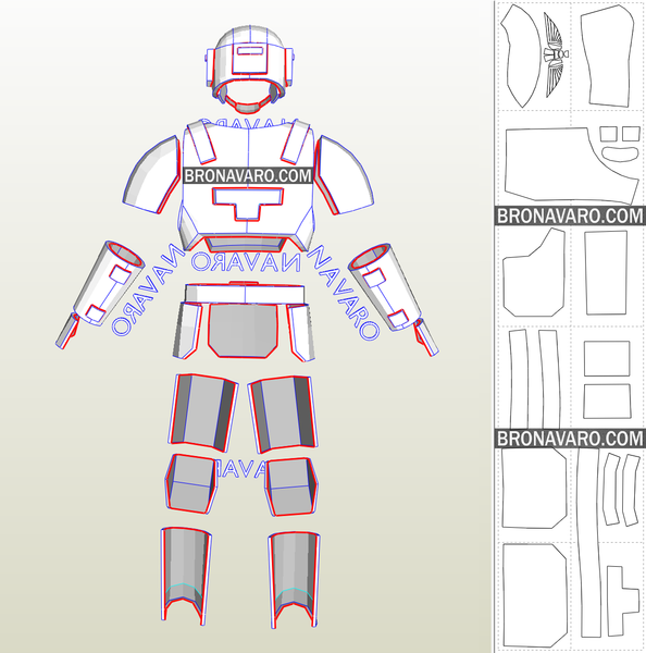 Load image into Gallery viewer, Cadian Shock Troops Full Armor Template