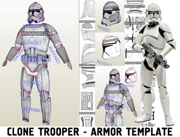 Load image into Gallery viewer, Clone Trooper Armor Template
