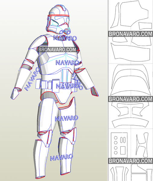 Load image into Gallery viewer, clone trooper armor pepakura