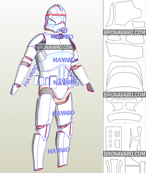 Load image into Gallery viewer, clone trooper armor pepakura