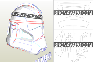 Captain Rex Helmet Template