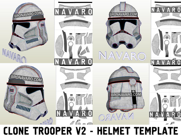Load image into Gallery viewer, Clone Trooper Phase 2 Helmet Pepakura
