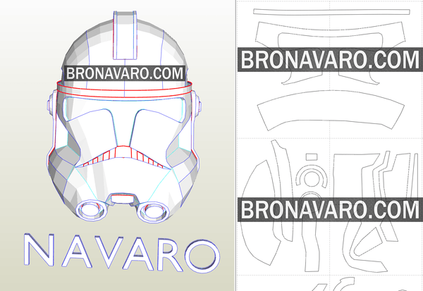 Load image into Gallery viewer, Captain Rex Helmet Pepakura