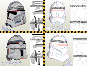 clone trooper helmet pepakura