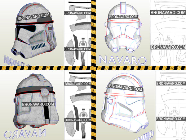 Load image into Gallery viewer, clone trooper helmet pepakura