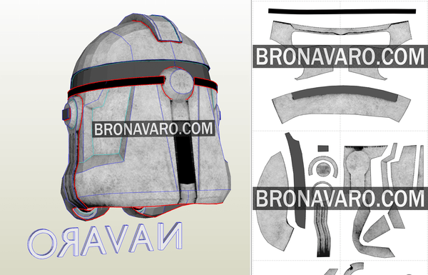 Load image into Gallery viewer, Clone Trooper Helmet Pattern
