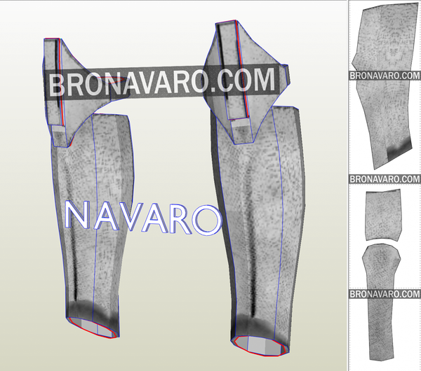 Load image into Gallery viewer, clone trooper shin guards template