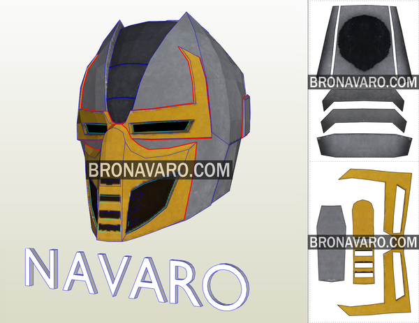 Load image into Gallery viewer, Cyrax Sektor Cyber Ninja Helmet Template