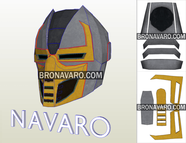Load image into Gallery viewer, Cyrax Cyber Ninja Helmet Template