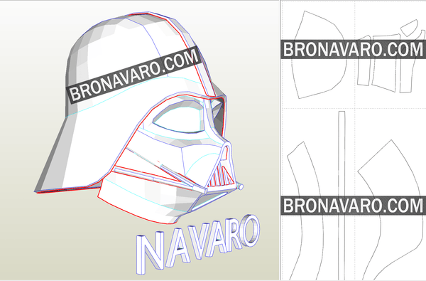 Load image into Gallery viewer, Darth Vader Mask PDO