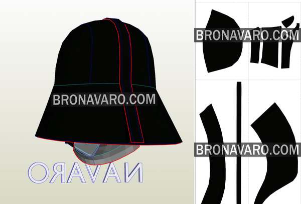 Load image into Gallery viewer, Darth Vader Printable Template