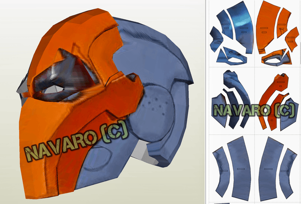 Load image into Gallery viewer, DeathStroke injustice helmet template