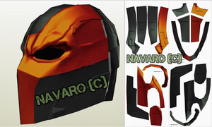 DeathStroke movie helmet template