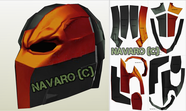 Load image into Gallery viewer, DeathStroke movie helmet template