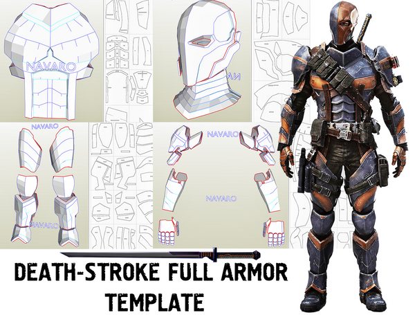 Load image into Gallery viewer, deathstroke armor pepakura
