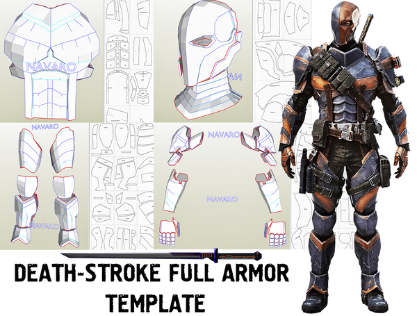 Load image into Gallery viewer, deathstroke armor pepakura