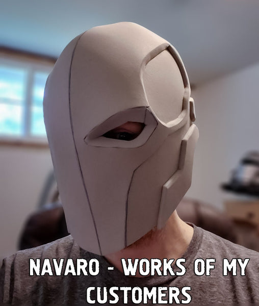 Load image into Gallery viewer, deathstroke foam helmet pattern