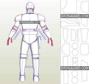 Doctor Doom Armor Pepakura Templates