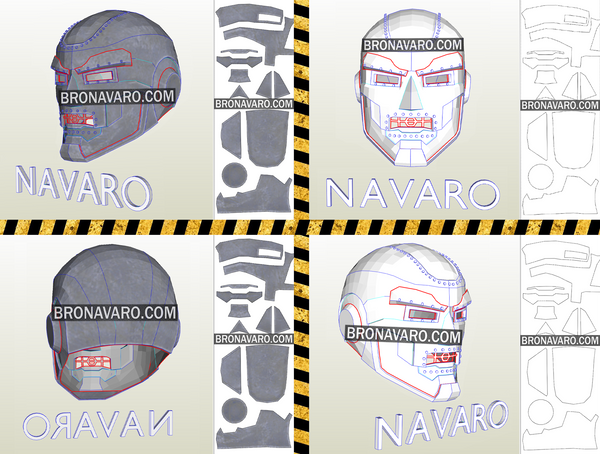 Load image into Gallery viewer, Doctor Doom Helmet Foam Template