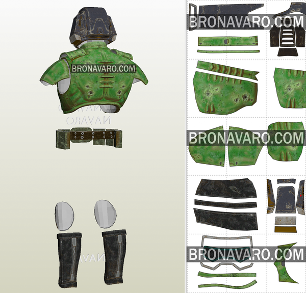 Load image into Gallery viewer, Doom eternal armor template