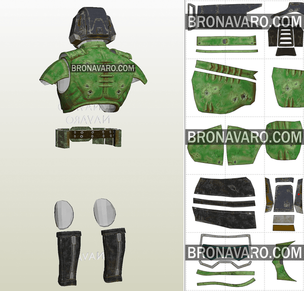 Load image into Gallery viewer, Doom eternal armor template
