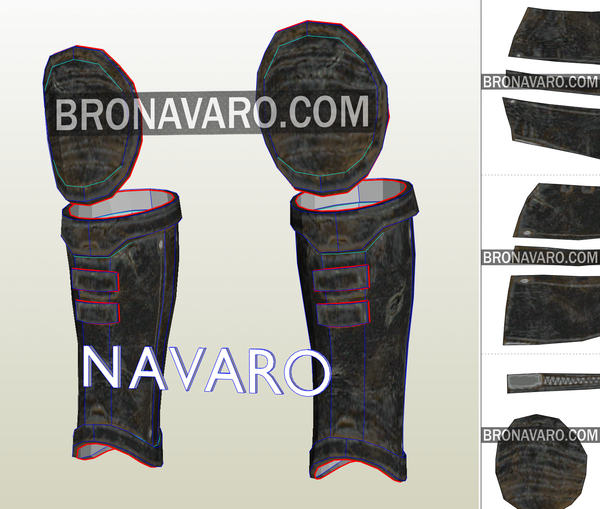 Load image into Gallery viewer, Doomguy shin guards foam template