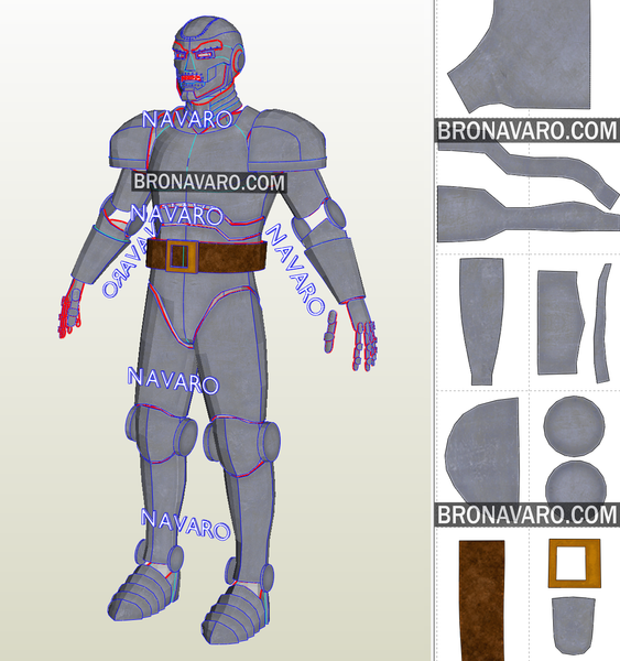 Load image into Gallery viewer, Dr.Doom Armor Printable Template
