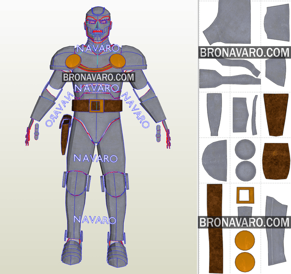 Load image into Gallery viewer, Dr Doom Armor Eva Foam Pattern