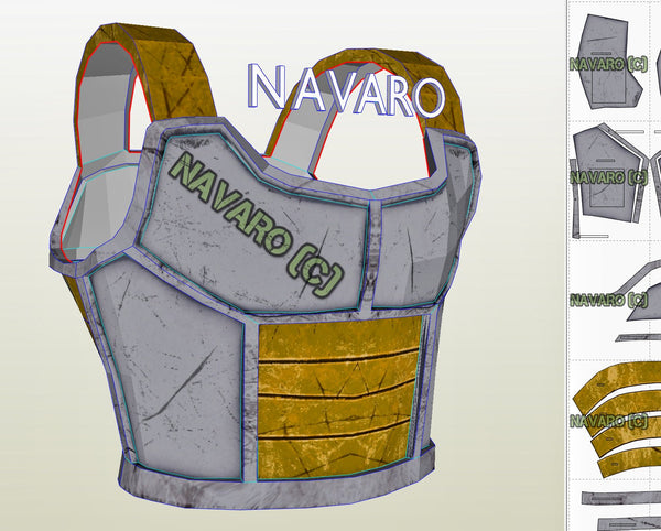 Load image into Gallery viewer, Vegeta eva foam template