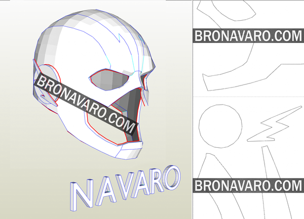 Load image into Gallery viewer, Flash Helmet Pepakura