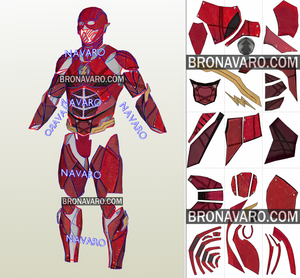 Flash Justice League Pepakura Template