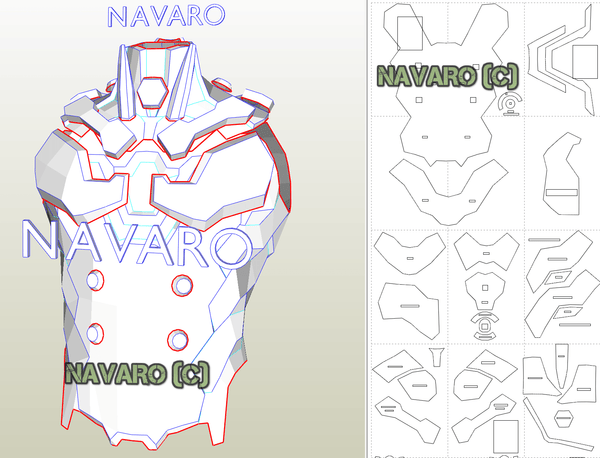 Load image into Gallery viewer, genji cosplay template