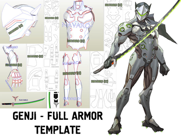 Load image into Gallery viewer, genji armor template

