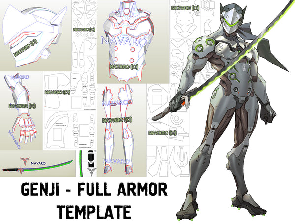 Load image into Gallery viewer, genji armor template