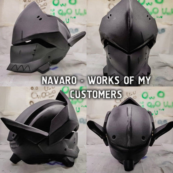 Load image into Gallery viewer, Genji Helmet Foam Template