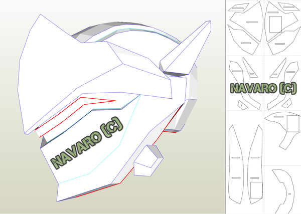 Load image into Gallery viewer, genji mask pattern