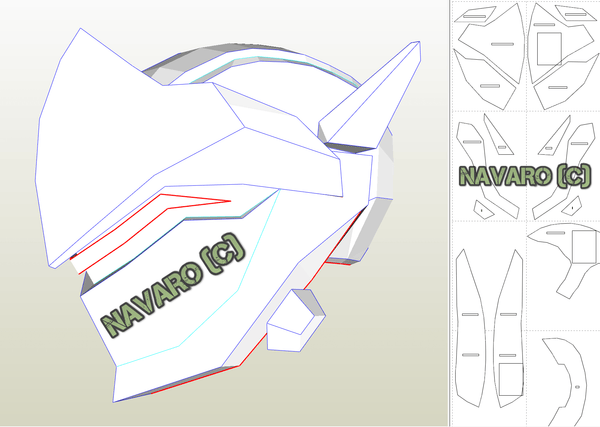 Load image into Gallery viewer, genji mask pattern
