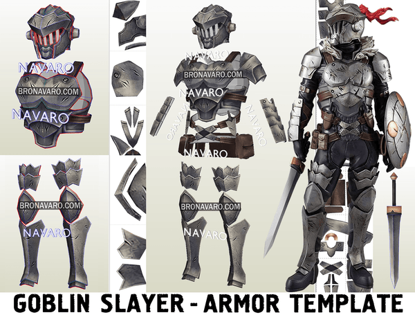 Load image into Gallery viewer, Goblin Slayer Armor Eva Foam Template