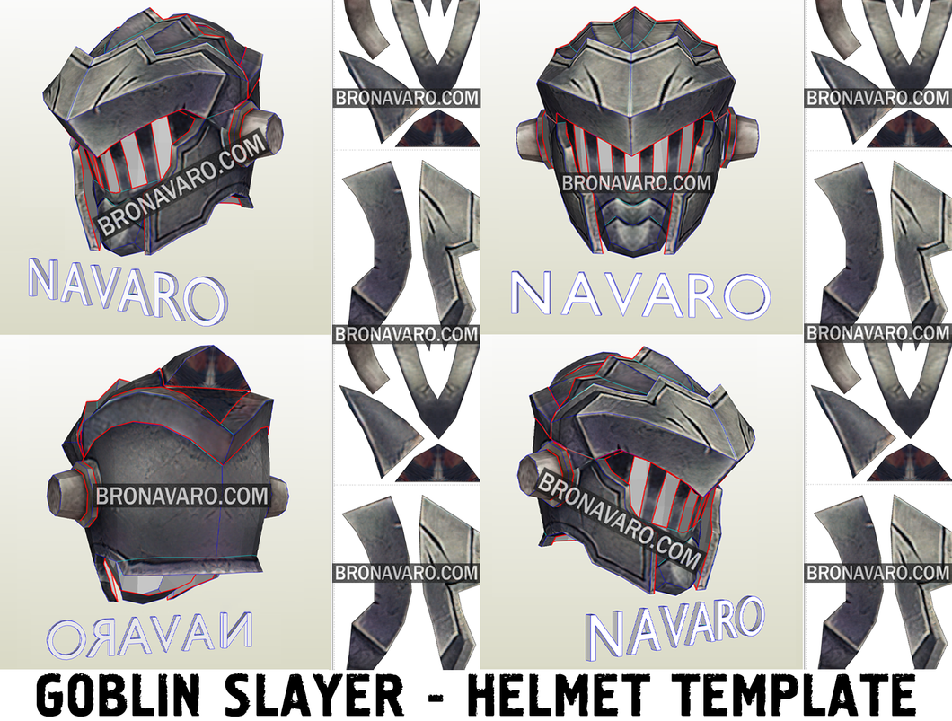 Goblin Slayer Helmet Eva Foam Template