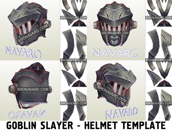 Load image into Gallery viewer, Goblin Slayer Helmet Eva Foam Template