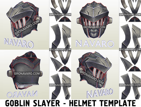 Load image into Gallery viewer, Goblin Slayer Helmet Eva Foam Template