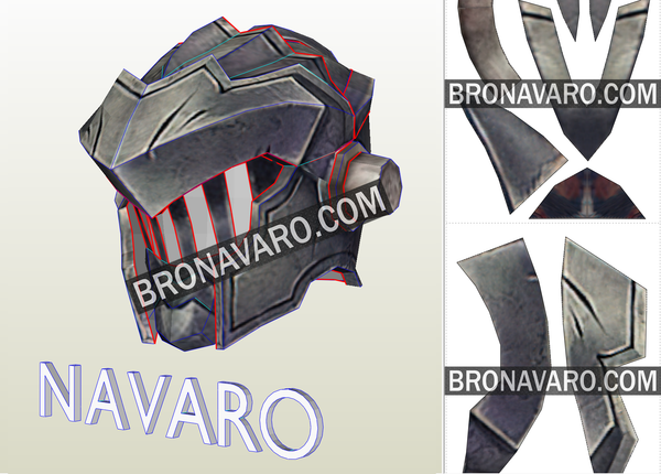 Load image into Gallery viewer, Goblin Slayer Helmet Foam Template