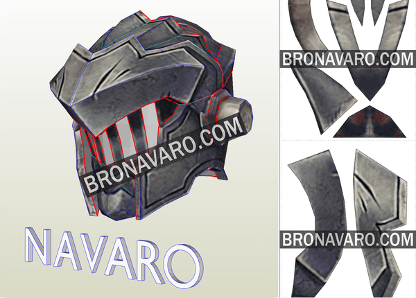 Load image into Gallery viewer, Goblin Slayer Helmet Foam Template