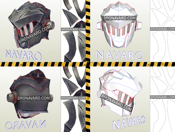 Load image into Gallery viewer, Goblin Slayer Cosplay Helmet Pattern