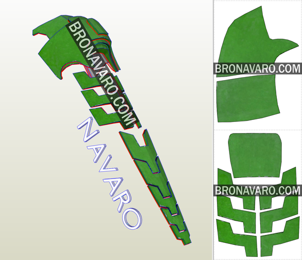 Load image into Gallery viewer, Green Goblin Cosplay Template