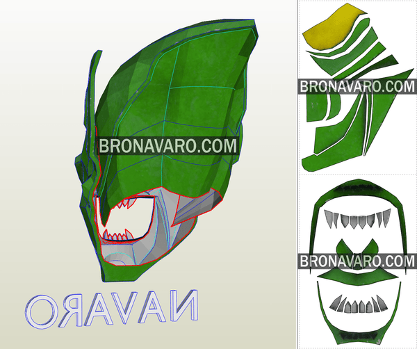 Load image into Gallery viewer, Green Goblin Printable Template